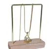 En Stock "Fortuna" Collar de Cesta Vintage Tridimensional Tejido Estilo Cesta con Incrustaciones de Perlas y Pedrería, Elegante Accesorio de Cadena para la Clavícula