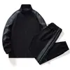 Conjunto de Tres Hojas con Estampado Mismo Estilo de Kevin con Chaqueta con Cremallera a Rayas de Bloques de Color para Deportes al Aire Libre, Chaqueta Unisex con Logo 3D
