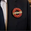 Broche de Corona de Amapola con Goteo de Aceite Rojo Intenso Transfronterizo Corsage del Día Conmemorativo Británico Lest We Forget Fabricante Mayorista