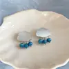 Pendientes de Nube Estilo Coreano Pendientes de Botón de Moda Lujo Ligero Gama Alta Exquisitos Pendientes Simples Accesorios de Pendientes Versátiles para el Viaje Diario para Mujeres