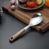 Espátula de Aço Inoxidável, Escumadeira, Colher de Sopa, Espátula para Fritar, Colher de Arroz, Espátula de Cozinha, Utensílios de Cozinha, Conjunto Completo de Utensílios Domésticos