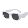 Gafas de sol de moda de montura pequeña cuadrada, gafas de sol de corte angular personalizadas para mujer, gafas transfronterizas de Hip Hop disco para street style 7903
