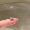 Clavos Cochleares Azules con Lazo, Exquisito Lujo Accesible para Piercing de Oreja, Pendientes Espirales Brillantes, Clavos de Hueso de Oreja de Acero de Titanio, Nicho