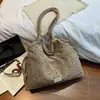 Bolsa Tote Estrela Estilo Coreano Ruien Feminina Grande Capacidade Moda Bolsa de Ombro Estilo Preguiçoso Estampa de Leopardo Bolsa de Compras para Sair