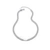 Collar Largo Cuadrado de Acero de Titanio para Hombres y Mujeres, Cadena de Cuello Simple Versátil Personalizada, Cadena para Clavícula, Collar Cuadrado Pequeño de Moda