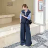 Moda Juvenil Casual Perezoso Adelgazante y Estilizador de Altura Tendencia Conjunto de Dos Piezas Sudadera y Pantalones Primavera 2026