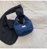 2025 Primavera Nuevo Fresco y Dulce Bolso de Mano de Mezclilla Bolso de Mujer Lazo Bolso Cruzado Gran Capacidad Para Ir al Trabajo