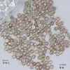 Libro Rojo Pequeño Arte de Uñas Redondo Corte Rosa Circonia Polvo Claro Champaña Multifacético Corte Plano Fondo Plano Diamante para Uñas Accesorios de Diamante Venta al por Mayor