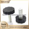 Fábrica m6 preto torção manual pp flor de ameixa plástico puxador de móvel plástico