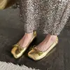 Zapatos cómodos de moda de nicho de 2 cm con suela blanda, nuevo estilo de verano 2026, zapatos planos sin cordones de punta cuadrada y poco profundos, estilo abuela