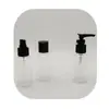 Traje de botellas pequeñas cosméticos de viaje crema limpiador facial gel de ducha subempaque de viaje traje negro botella vacía