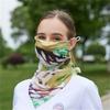 Máscara de sol de seda Full Face Neck Protection Summer Mulberry Silk Mask Mulheres Condução Full Face Proteção UV Gini