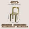 Silla de Comedor Nórdica de Madera Maciza para el Hogar, Sala de Estar, Silla con Respaldo, Silla Simple para Negociación en Casa de Huéspedes, Silla Popular en Internet ins, Silla Colorida de Estilo Antiguo Medio