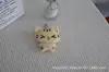 Gatinho Cartoon Fofo Estilo Retrô Dormindo Boneco de Pelúcia Figura Pequena DIY Chaveiro Pingente de Bolsa Produto Acabado Feito à Mão