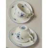 Juego de Tazas de Café Retro Jingdezhen Taza Cerámica Pequeña Europea Creativa Set de Té de la Tarde Pastoral Flor