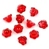 Hada Flor de Lirio del Valle de Vidrio Gradiente Flor Colorida Tapa Colgante para Joyería Hecha a Mano DIY Accesorios Colgante Pendientes Collar Materiales para Cuentas