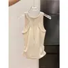 Camisola com Estampa Floral para Mulheres, Peça de Roupa para o Verão, Cobertura Lateral nos Seios, Top Base Justo ao Corpo, Regata Elegante da Moda