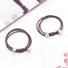 Coreano Tiara Simples de Pérolas Elástico de Cabelo Amarrador de Cabelo Pequeno Fresco Acessório de Cabelo Personalizado Fornecimento de Barraca de Rua