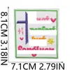 Parches Bordados de Fe para Decoración de Ropa Festiva, Parches de Corazón y Fresa, Parches Bordados de Letras Florales, Termoadhesivos