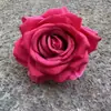 Flor Artificial Rosa com Pétalas Enroladas 12 Cores Cabeça de Flor Falsa Flores Artificiais de Alta Qualidade Decoração de Parede de Flores para Casamento Diâmetro 9cm Fabricante de Flores Artificiais