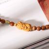Pulsera de Sándalo con Aroma a Leche Natural Barbie Sandalwood para Mujer, Zakiram Jade Hetian Joyería Cultural de Alto Nivel Pulsera de Cuentas Budistas al por Mayor