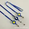 Set de tarjetas con cordón y hebilla de fácil extracción con cara sonriente de fábrica Tarjeta de identificación de fábrica Tarjeta de trabajo Tarjeta de fábrica se puede imprimir logo colgar