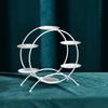 Branco Metal Ferro Sobremesa Ornamentos de Mesa Display Rack Estilo Europeu Chá da Tarde Bolo Snack Rack Jantar Frio Tea Break Mesa