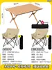 Mesa Plegable para Exterior Juego Portátil de Mesa y Sillas para Camping Picnic Una Mesa Cuatro Sillas Mesa Enrollable Equipo Juego Completo