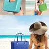 Bolso de Mano Portátil Bolsa de Viaje Lavable Adecuado para Deportes Playa Piscina Bolso de Playa Eva de Moda Bolsa con Agujeros