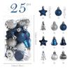 Novo Produto Transfronteiriço Natal Bolas de Natal 25 Peças Bolas Coloridas em Formato Especial Pendentes para Árvore de Natal Fundo Atividades de Feriado