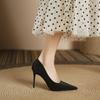 97035-9 Zapatos de Tacón Alto Estilo Profesional, Elegantes, Talla Grande, Punta Fina, Gama Alta, Zapatos Cómodos, Tacones de Aguja para Mujer
