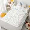 Manta de Gaze para Bebês e Crianças Pequenas Toalha de Banho 120*150 Cobertor de Gaze para Bebê Manta Refrescante de Verão Quilt Infantil Primavera e Verão 4 Camadas