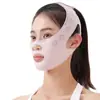 [Precio Bajo de Fuente] Vendaje Plástico Facial Patrón Francés Bandita para Dormir Lifting Facial y de Papada