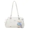 Bolsa Tote Simples para Mulheres, Bolsa de Mão e Bolsa de Ombro de Grande Capacidade, Modelo Novo de Inverno Estilo Coreano Casual 2025, Bolsa Baguete para o Dia a Dia da Mulher