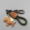 Llavero Hazte Rico Pronto, Colgante Pequeño de Caballo Moderno y de Moda, Llavero de Cuero, Colgante Pequeño de Caballo, Regalo, Personalizable