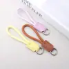 Lanyard Colorido de Cuero PU Moda y Sencillo para Taza de Agua Taza de Café Lanyard para Teléfono Móvil Colgante Anti-Pérdida Cuerda Portátil de Mano
