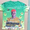 Camiseta Blanca Pura de Campaña Presidencial Africana Ropa Electoral Camiseta 100% Poliéster Sublimada Personalizada para Eventos Grandes t Personalizada