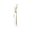 Cubiertos Occidentales Engrosados de Acero Inoxidable 304 Nórdico Mango Hexagonal Esmerilado Cuchillo para Filete Tenedor Cuchara Tenedor Cuchara de Postre para Hogar Hotel