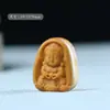 Colgante de Buda Bebé Tallado en Palo de Rosa Natural para Seguridad y Bienestar, Adecuado para Hombres y Mujeres, Cadena para Teléfono, Pulsera, Accesorio para Bolso