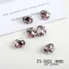 Nova Arte de Unhas Cor Sólida Rosa Seco com Decorações de Strass, Coração Deslumbrante, Oval, Quadrado Arte de Unhas Usável com Strass Atacado