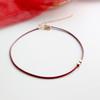 Nuevo Collar Ankesela de Terciopelo Rojo Joyería Colgante Gargantilla Gargantilla Cadena Corta para Clavícula para Mujer