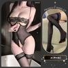 Body de encaje tentación sexy Golden Night para mujer, Ropa de dormir push-up que no se quita, Uniforme transparente Qqny