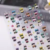 Adesivos de Unha de Gato Fofo e Doce Estilosos 5D Em relevo Estéreo Gatinho Fofo Adesivos de Nail Art DIY Acessórios Estilo Ca