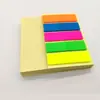 Jiuxing papelería cuadrado autoadhesivo Post-It nota banda de color aviso película fluorescente PET nota combinada punto de mensaje