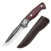 Juego de cuchillos de carnicero forjados a mano Yangjiang con patrón martillado, cuchillo para deshuesar, cuchillo para despiezar, cuchillo para sacrificar cerdos y ovejas, cuchillo para desollar, cuchillo de carnicero