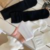 Calcetines de Color Sólido de Microfibra Holgados Simples Versátiles de Longitud Media de Algodón Calcetines de Algodón Puro para Mujer Otoño Invierno Calcetines de Media Pantorrilla Calcetines Zhuji