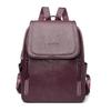 Mochila de Piel Suave Estilo Nuevo para Mujer, Mochila Trendy de PU Estilo Coreano, Antirrobo, Multiusos, Gran Capacidad, Bolso Escolar para Mujer, Envío Transfronterizo