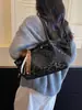 Bolso de mano de moda versátil transfronterizo, bolsa plisada de gran capacidad para mujer, nueva colección otoño 2026, bolso tote retro, bolso de hombro