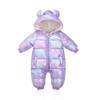Macacão colorido para bebê inverno engrossado descartável algodão acolchoado roupas bebê romper segurando roupas recém-nascidas roupas romper inverno