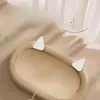 Tigela de Sisal Arranhador para Gatos, Placa Arranhadora Extra Grande em Formato de Pata de Gato, Casa para Gatos Estilo Tigela, Superfície de Arranhar Durável, Resistente a Arranhões, Não Abrasiva.